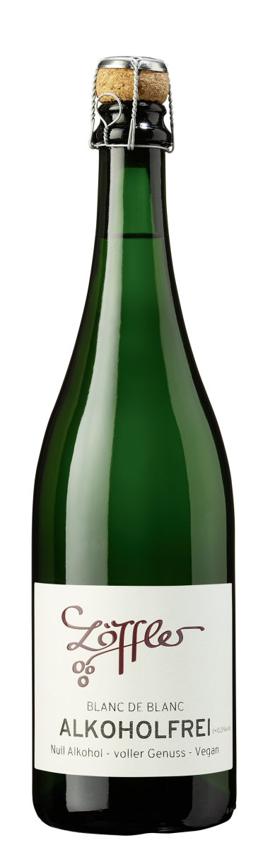 Blanc de Blanc Sekt AlkoholFrei (<0,5%) schäumendes Getränk aus entalkoholisiertem Wein 